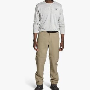 The North Face Men’s Tan Convertible Pant L - EUC